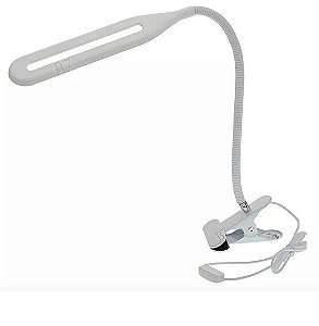 LUMINÁRIA AJUSTÁVEL DE MESA MANICURE COM LED COR DA ESTRUTURA BRANCO