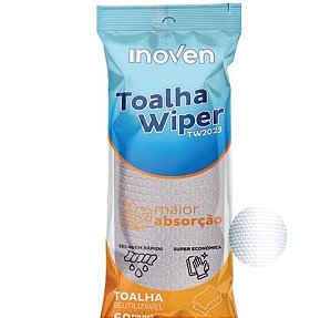 TOALHA DESCARTÁVEL WIPER TW 2023 60 FOLHAS