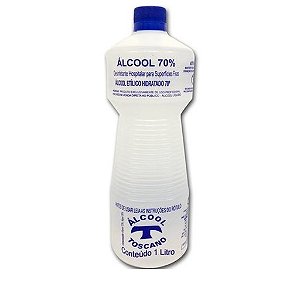 ÁLCOOL LÍQUIDO 70% 1 LITRO