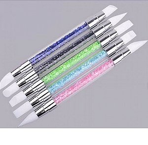 KIT PINCEL SILICONE BOLEADOR CAVIAR COM 5 UNIDADES