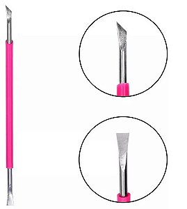 ESPÁTULA DUPLA ROSA