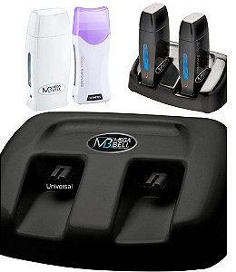 KIT BASE DUPLA AQUECEDOR PROFISSIONAL DE  CERA ROLL ON