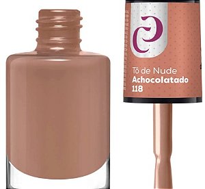 ESMALTE TRADICIONAL CORA TÔ DE NUDE ACHOCOLATADO 10ml 118