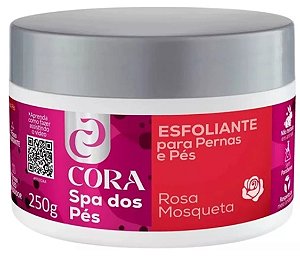 LIXAPÉX ESFOLIANTE PARA PERNAS E PÉS ROSA MOSQUETA CORA 250G