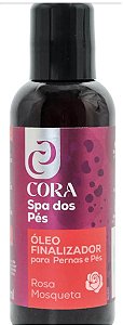 Óleo Hidratante Finalizador Cora para Pernas e Pés Rosa Mosqueta Tampa Flip Top 100ml