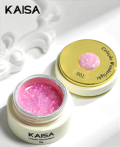 FLAKE EM GEL COM BRILHO HOLOGRÁFICO 001 KAISA 5G