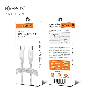 CABO PREMIUM WHITE BRAIDS 'C - C' - 1,2M - HREBOS