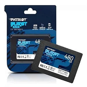 SSD Patriot 480 Gb Sata Iii 6 Gb/s Leitura 450 Mb/s Pbe480gs25ssdr