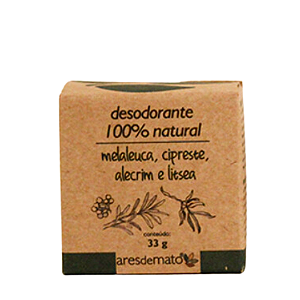 Desodorante Natural Melaleuca Creme 33g - Ares de Mato