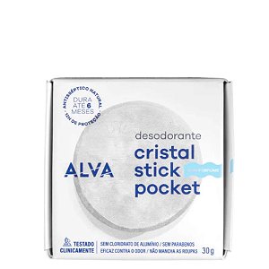 Desodorante Cristal Stick Pocket Vegano 30g