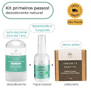 Kit Desodorante Natural Primeiros Passos
