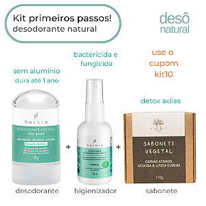 Kit Desodorante Natural Primeiros Passos