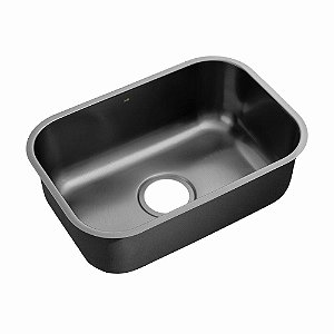 Cuba de Cozinha Inox Retangular 50x34 cm (Fuji Preta Fosca)