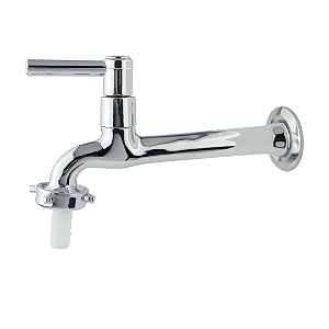 Torneira de Tanque e Jardim para Instalação em Parede 1/4 de Volta Mix Cromado