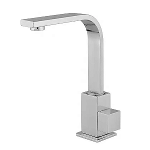 Torneira Ellite de Banheiro e Cozinha, Móvel para Bancada ou Cuba 1/4 de Voltas em Metal Cromada