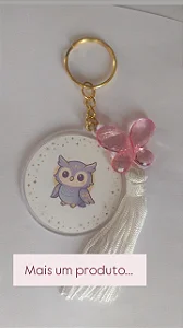 Chaveiro Redondo Acrílico