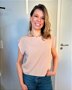 Blusa Básica Bege