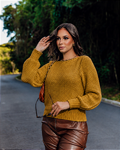 Blusa Luna - Mostarda