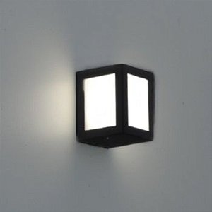 Arandela LED BL8107-PF com 3 Difusores de Acrílico 3W - Preto Fosco