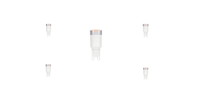 Kit 5 Lâmpadas Bipino G9 Dimerizável 220V 25W 210LM Luz Âmbar