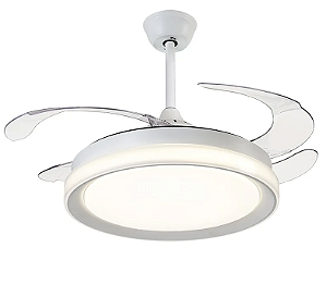 Ventilador Teto Retrátil 4 Pás Controle Remoto Air Plus Branco
