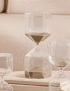 AMPULHETA EM VIDRO 30 MINUTOS - 18316