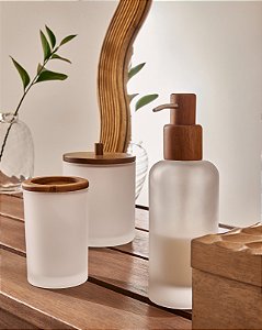 KIT EM VIDRO PARA BANHEIRO - 3 PCS - 19223