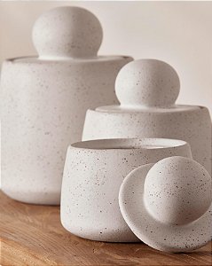 KIT POTE DECORATIVO EM CERAMICA - 18136