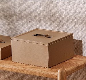 CAIXA EM MDF COM REVESTIMENTO EM PU - 18711