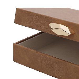 CAIXA EM MDF COM REVESTIMENTO EM PU - 19340