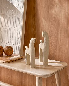 ESCULTURA CAVALO EM POLIRRESINA G - 19036