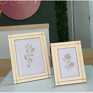 PORTA-RETRATOS EM ACRILICO E FITA DE COBRE - 15X2 - 18487