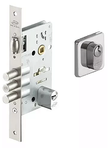 FECHADURA ROLETE 3 PINOS 4910 E81 - SEM CILINDRO - INOX - IMAB