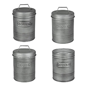POTES PORTA CONDIMENTOS SOHO - METAL - YOI