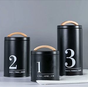 POTES PORTA CONDIMENTOS METALLA - YOI