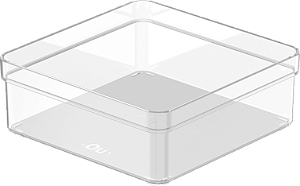ORGANIZADOR DE GAVETAS CLEAR - 15x15x5,6cm - OGC500