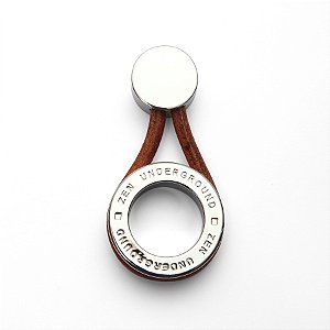 PUXADOR FUNE GARAGE C/ COURO MARROM - ZEN