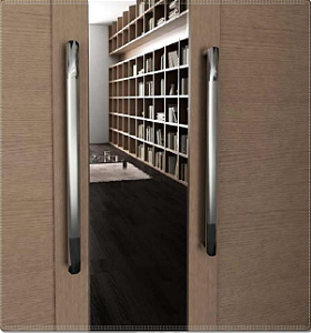 PUXADOR DUPLO TREVI - AÇO INOX - ARCHI