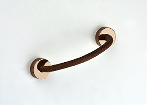 PUXADOR OSLO C/ COURO - ZEN