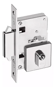 FECHADURA PORTA DE CORRER AVIÃO 2441 - INOX - IMAB