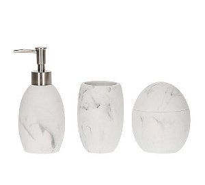 KIT EM POLIRRESINA PARA BANHEIRO - 19657