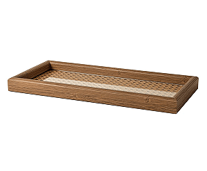 BANDEJA EM MDF E RATTAN - 16752