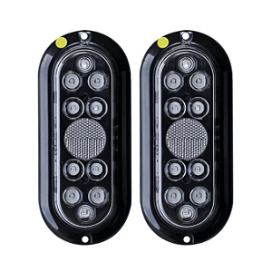 Par De Lanternas De Led Branca Cristal Para Carretinha