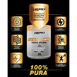 Glutamina Platinum Series 300g Hero Nutrition