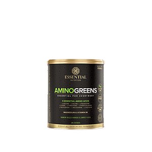 Amino Greens Suco Verde e Limão Yuzu Lata 240g 30 doses Essential Nutrition