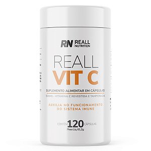 Reall Vit C 500mg Revestida e Tamponada 120 Cápsulas Reall Nutrition