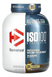 ISO 100 Chocolate Gourmet 5lbs (2.3Kg) Dymatize Nutrition