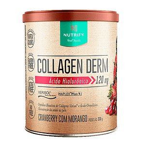 Collagen Derm Sabor Cranberry Com Morango Lata 330g Nutrify