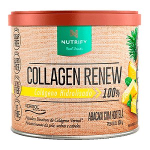 Collagen Renew Sabor Abacaxi Com Hortelã Lata 300g Nutrify