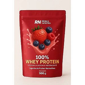 100% Whey Protein Iogurte de Frutas Vermelhas 900g Reall Nutrition